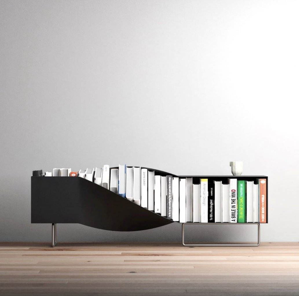 Bookscrew – Twisted bookshelf